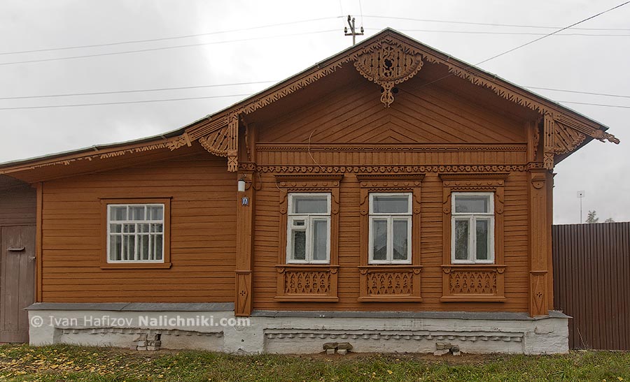 Traditional Russian wooden house