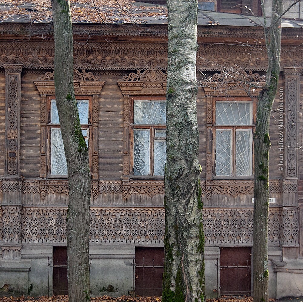 ажурный деревянный дом в Кинешме Ивановской области
