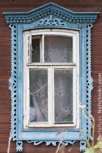 Традиционные русские дома. Наличники на окнах Юрьевца